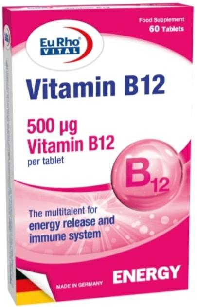 BeeaaB HealtH Analisi nutrizionale completa di Eurhovital Vitamin B12 500 mcg