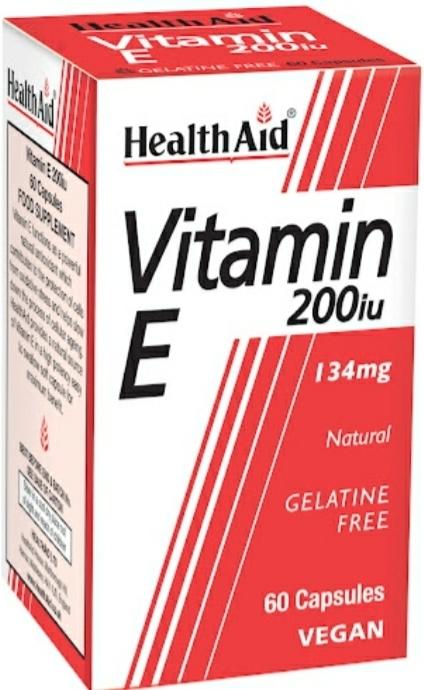بياب تحلیل المغذيات الكامل Vitamin E 200 IU Vegicaps - HealthAid