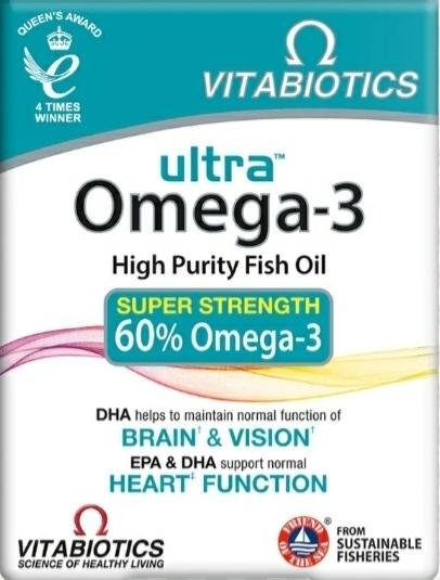 BeeaaB HealtH nutritional analysis of ultra Omega-3 VITABIOTICS