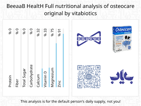 BeeaaB HealtH Analisi nutrizionale completa di osteocare original by vitabiotics