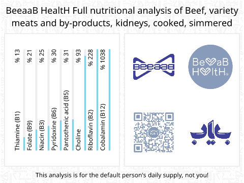 BeeaaB HealtH Analisi nutrizionale completa di Brodo di manzo bollito