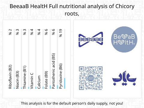 BeeaaB HealtH Analisi nutrizionale completa di Cicoria radici cruda
