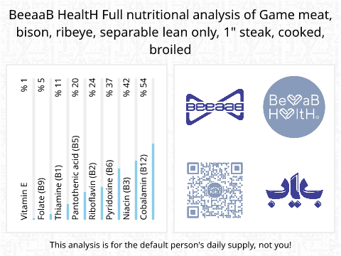 BeeaaB HealtH Analisi nutrizionale completa di Bistecca di manzo brasata