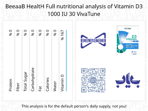 بیاب Vitamin D3 1000 IU 30 VivaTune