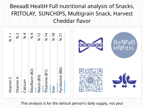 BeeaaB HealtH Analisi nutrizionale completa di Snack misto con sapore di formaggio