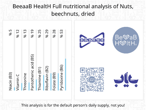 BeeaaB HealtH Analisi nutrizionale completa di Nocciole di Rush tostate
