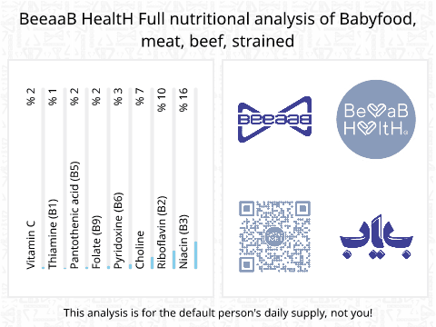 BeeaaB HealtH Analisi nutrizionale completa di Beef Puree Baby Food