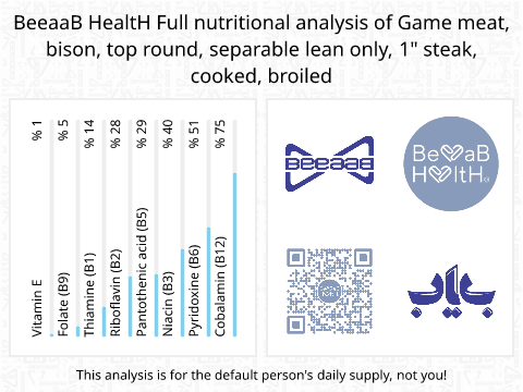 BeeaaB HealtH Analisi nutrizionale completa di Bistecca di manzo brasata