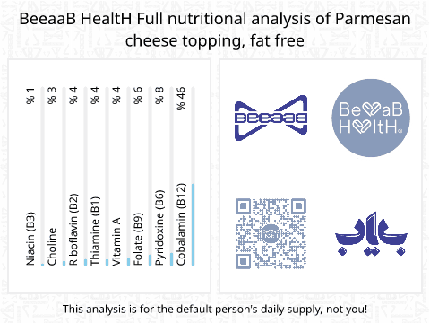 بیاب تاپینگ پنیر پارمسان بدون چربی