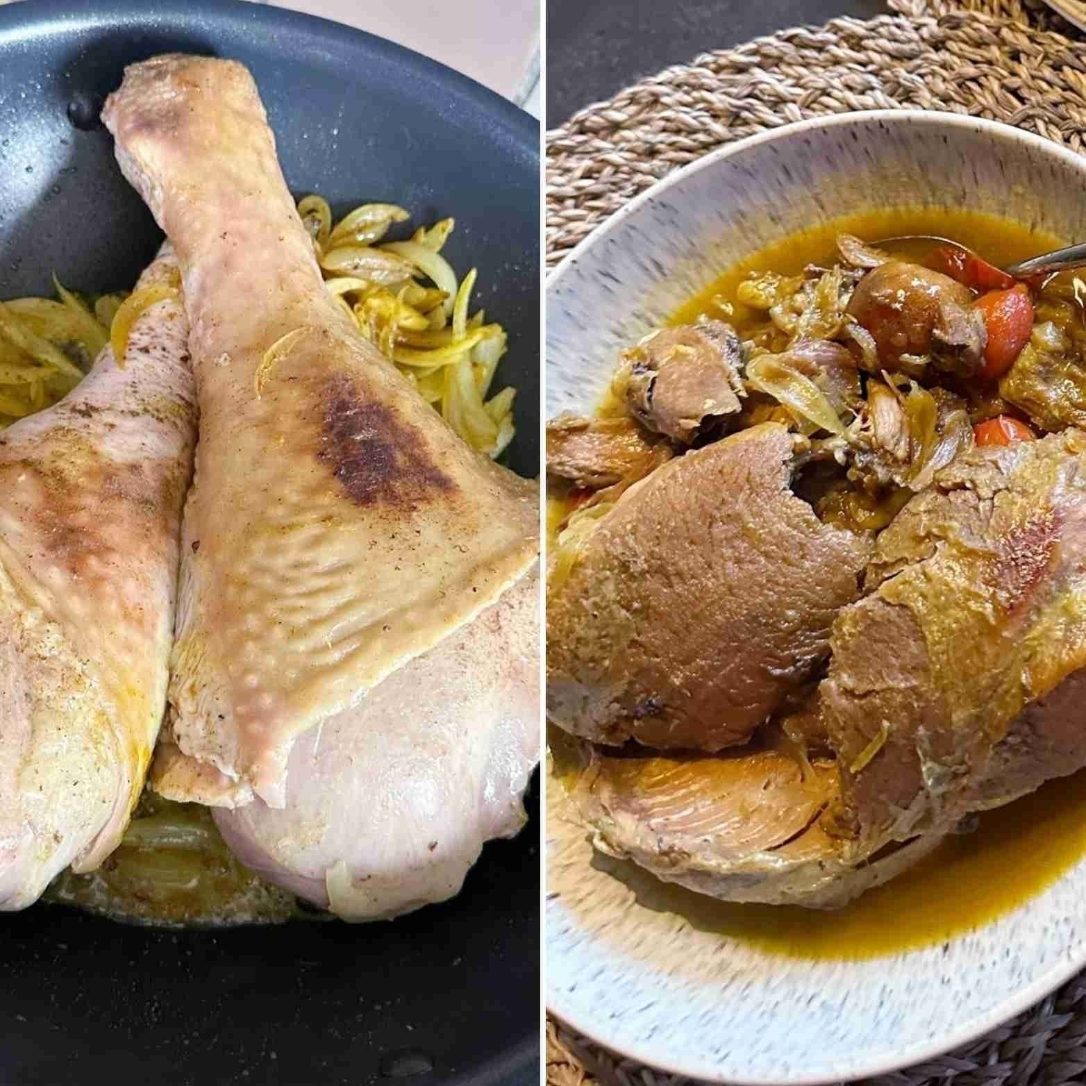 Cucinare il tacchino della coscia